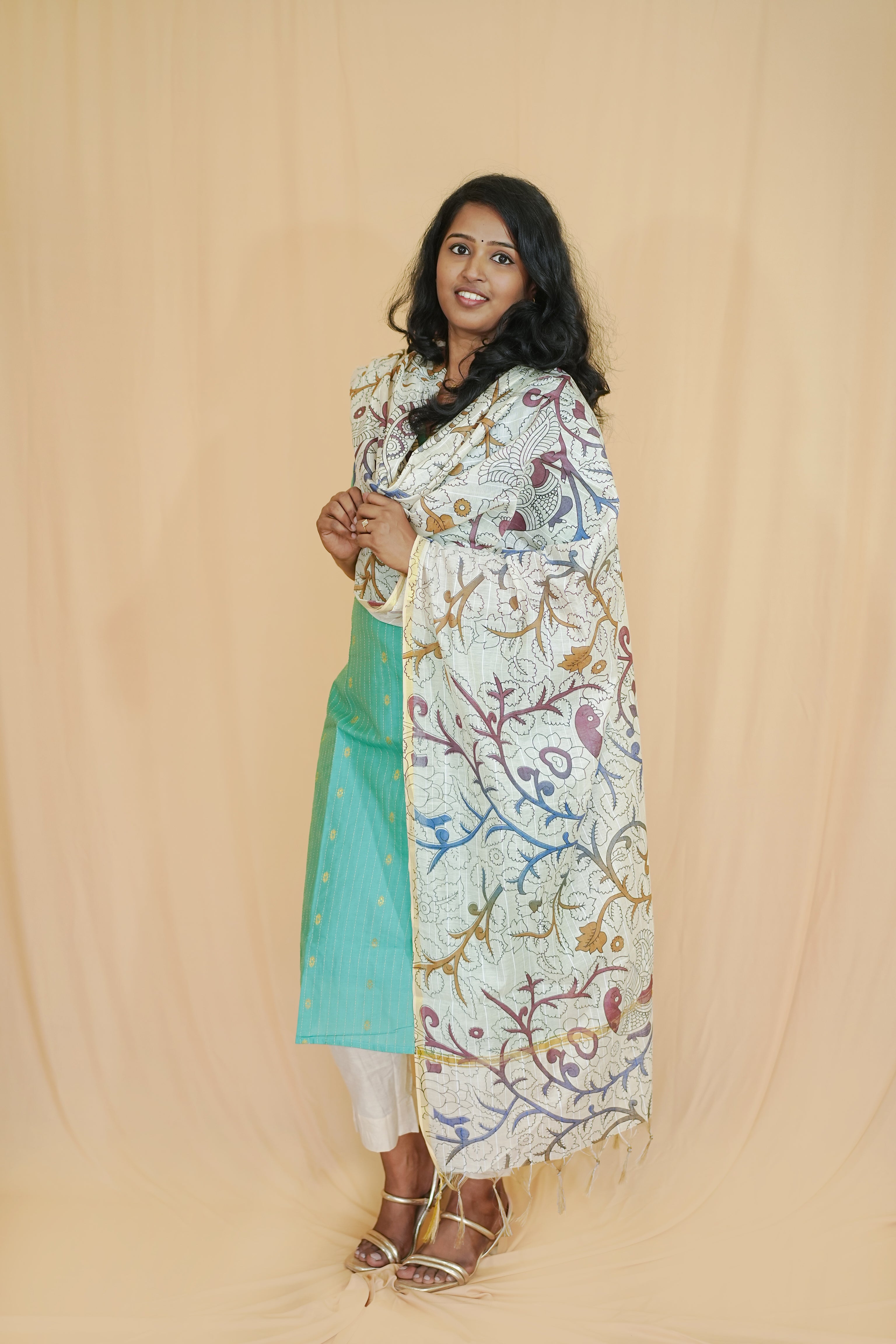 Emerald Verve Tussar Silk Complete Salwar Set