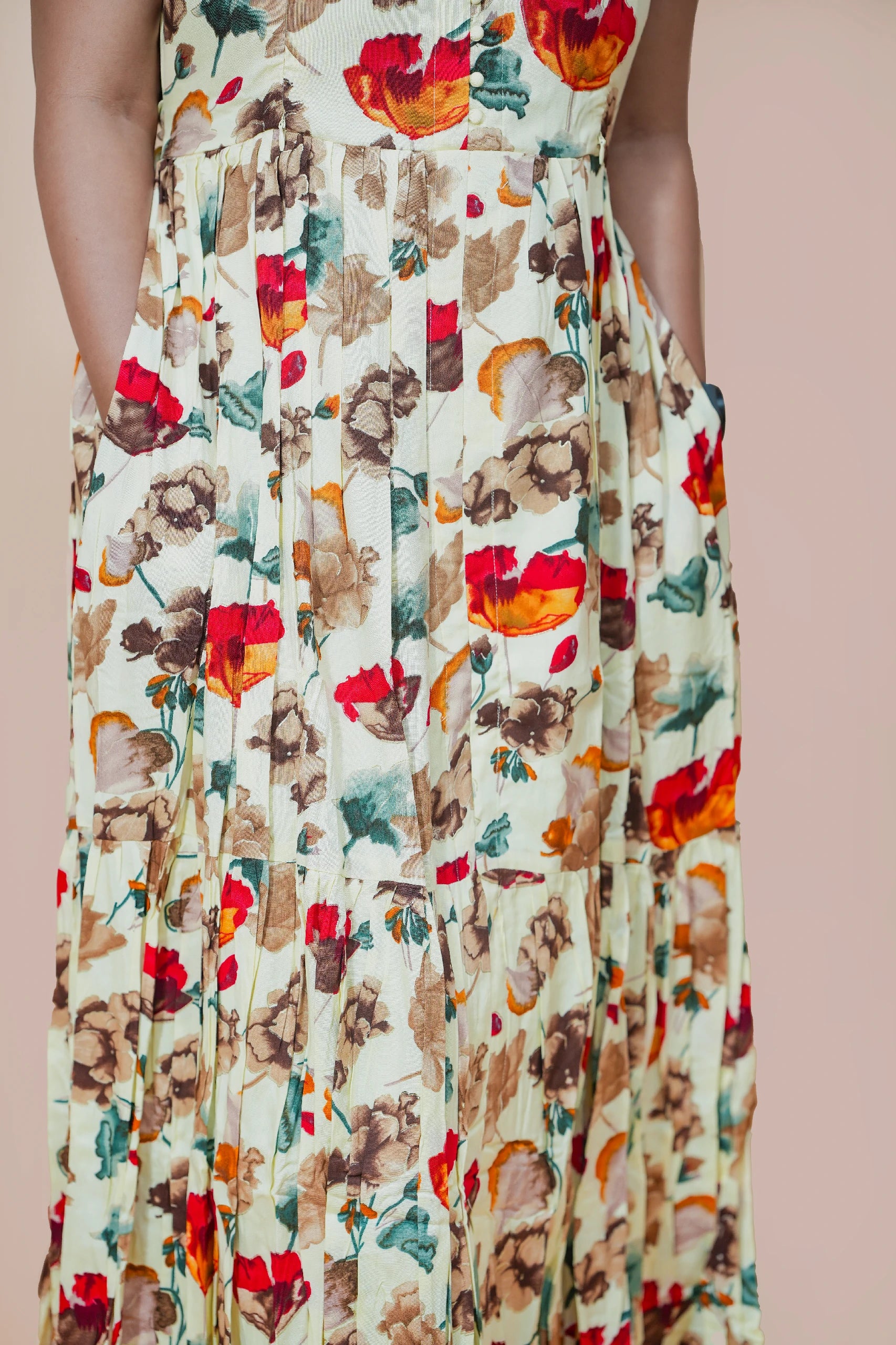 Blossom & Bloom Rayon Maternity Maxi Dress