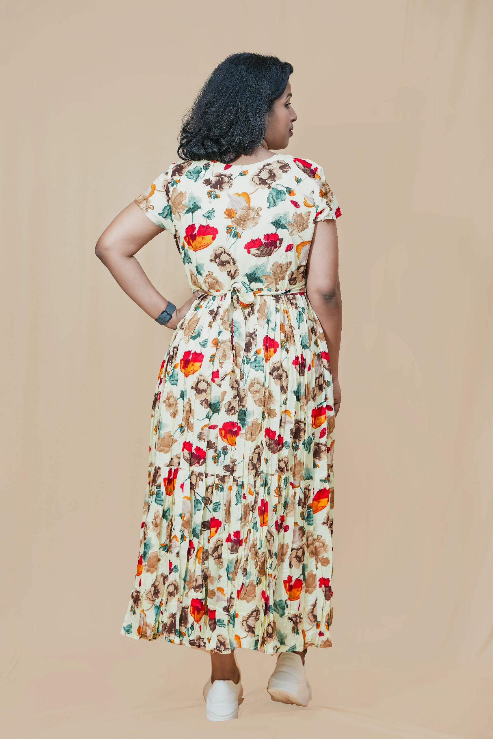 Blossom & Bloom Rayon Maternity Maxi Dress
