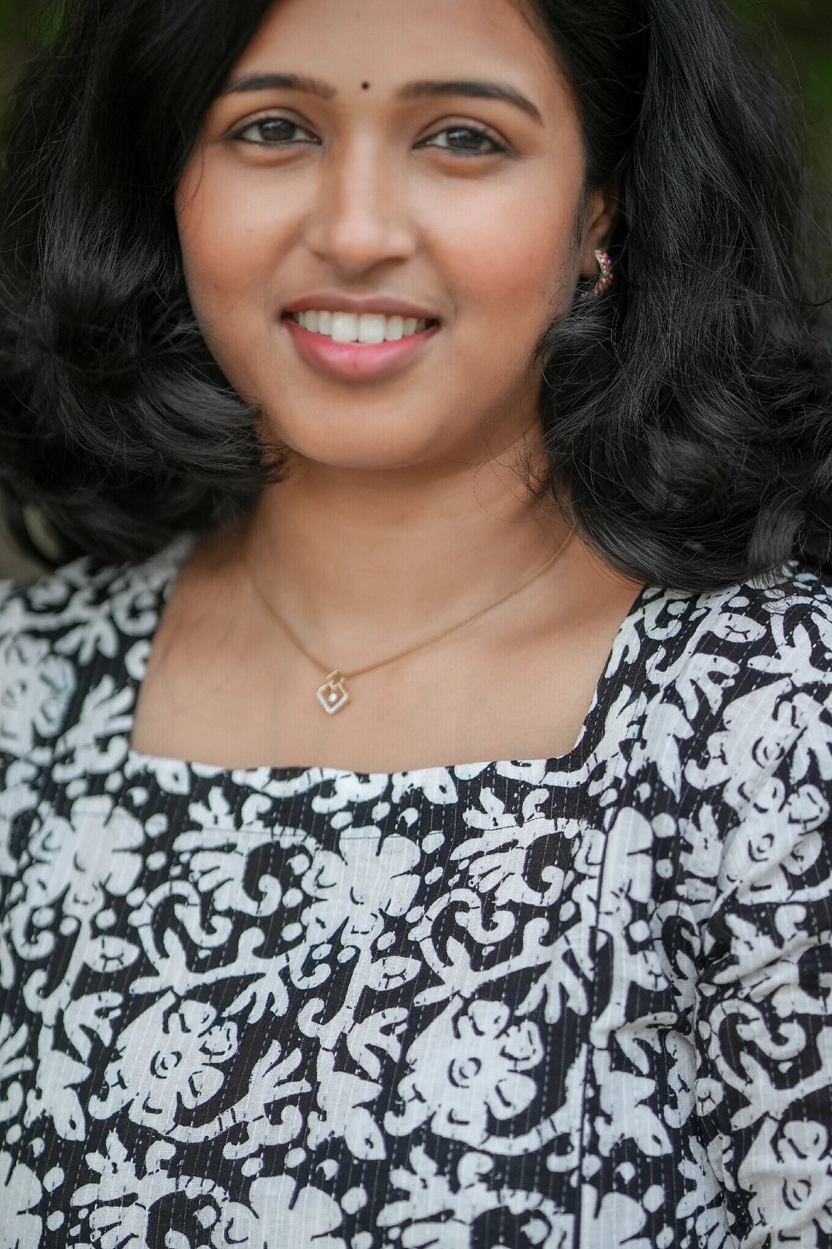 Monochrome Meadow Cotton Maternity Maxi Dress