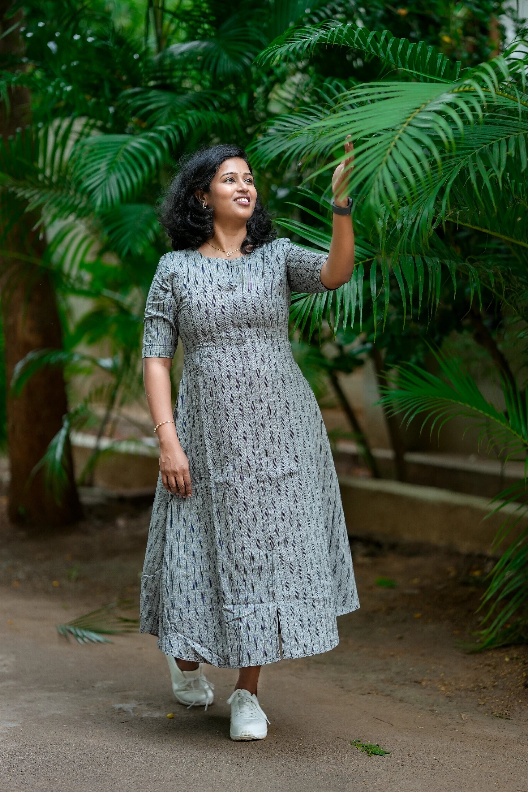 Urban Ikat Cotton Maternity Maxi Dress