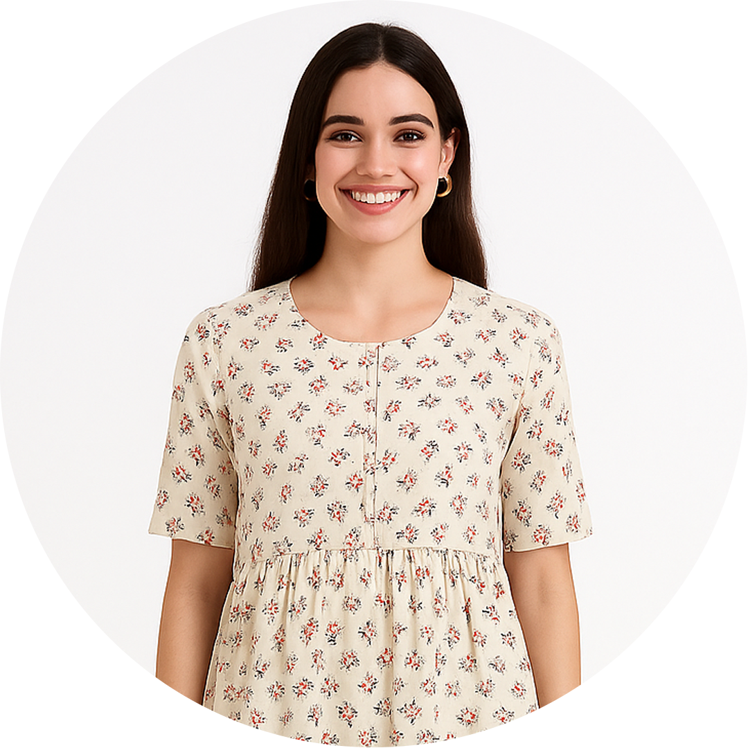 Cotton Printed Dress