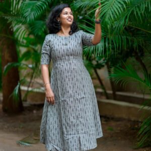 Urban Ikat Cotton Maxi Dress