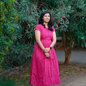 Blush Rose Cotton Maxi Dress